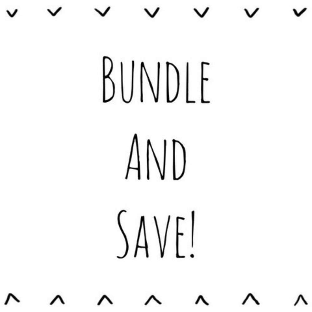 Bundle and save - 15% off bundles!